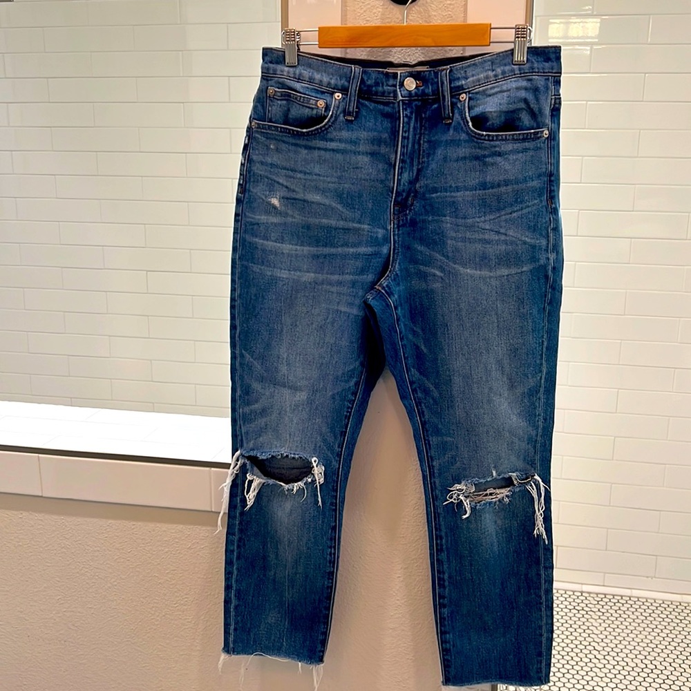 Madewell size 29 high-rise slim boy jean